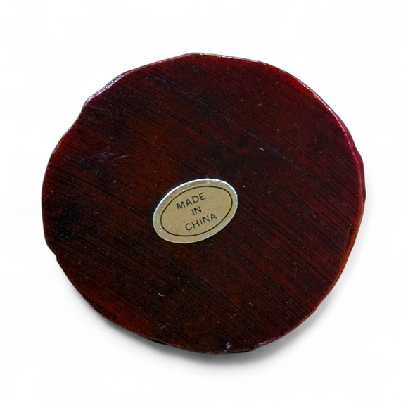 Red Resin Elephant Spraying Water Figurine Decor Good Luck Charm 2.5” Vintage - Picture 9 of 11